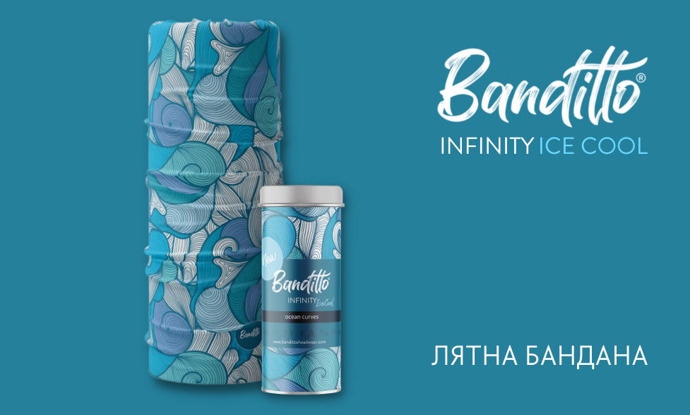 bandana banditto infinity ice cool blue waves